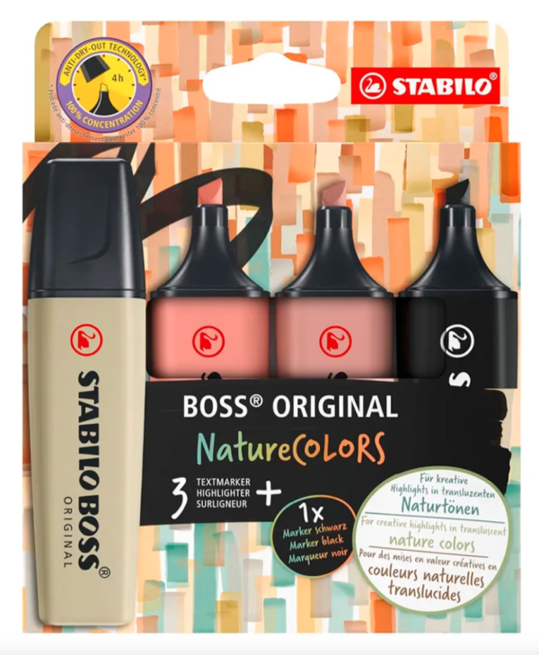 STABILO RESALTADOR BOSS 4PC